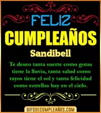 GIF Frases de Cumpleaños Sandibell